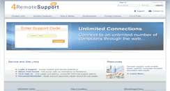 Desktop Screenshot of 4remotesupport.com